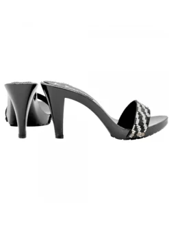 ZOCCOLI NERI FASCIA STRASS...