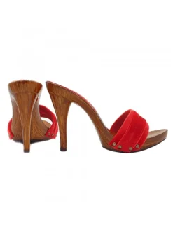 ZOCCOLI ROSSI CON FASCIA IN...
