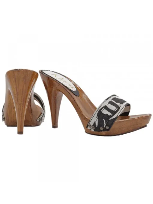 Zoccoli zebra donna
